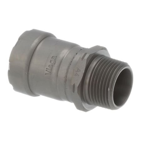 Viega MegaPress adapter P 1 MPT 1 carbon steel zinc-nickel coating 25110