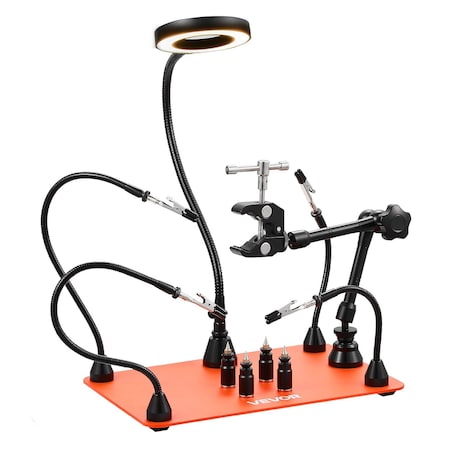 Vevor Magnetic Helping Hands Soldering Station 3X Magnifying Lamp Air Gun Holder LFS0205