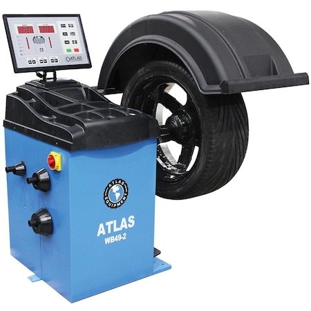 Atlas Automotive Equipment Wb49-2 Premium 2D Computer Wheel Balancer ATWB49-2