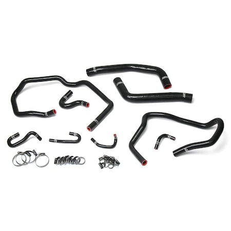 Hps Performance High Temp Reinforced Silicone Radiator and Heater Coolant Hose Kit, Black,  57-1611-BLK