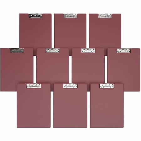 Davis Group Essential Clipboard, Lever Clip-Burgundy, PK10 4511-08-10