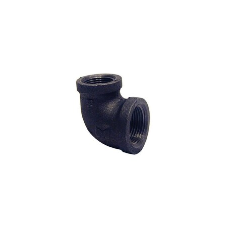 Stz Industries 90 degree Reducing Elbow 3/4in FIP each X 1/2in D FIP Black Malleable Iron Black 520-143HN