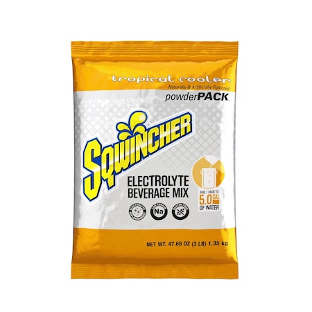 Sqwincher Sports Drink Mix Powder 47.66 oz., Tropical Cooler 159016409
