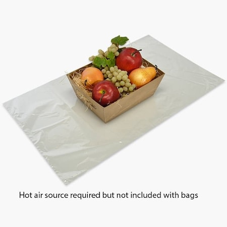 Nashville Wraps Clear Shrink Basket Bags, 14x24, 100PK 1424SB