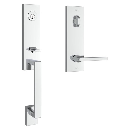 Baldwin Emergency Egress Seattle Handleset with Square Lever and Contemporary Square Escutcheon with 6AL EESEAXSQUCQE260
