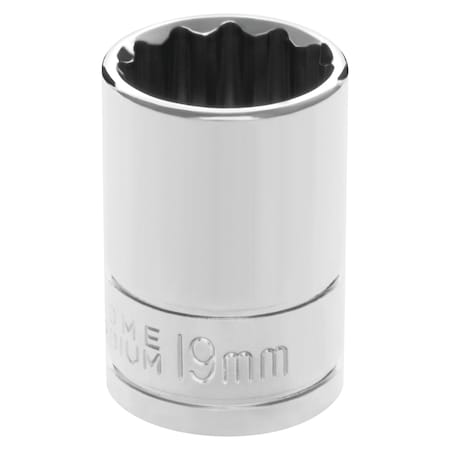 Performance Tool 1/2 In Dr. 12 Pt Socket 19Mm Socket 12Pt 19M, W32819 W32819