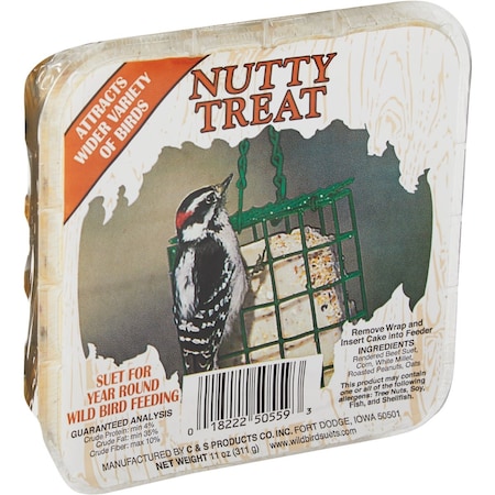 C&S 11 Oz. Nutty Treat Wild Bird Suet 100214303