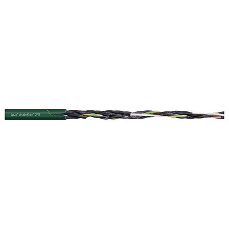 Chainflex Control Cable, 1 C, Green, PVC, 600 V, Order by the Foot CF5-05-02