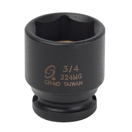 Sunex 3/8 in Drive 3/4 in Magnetic Impact Socket 324MG