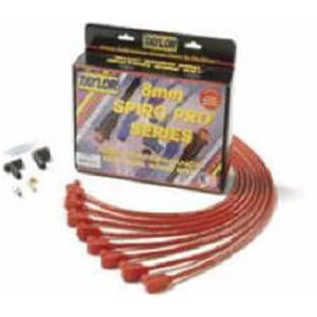 Taylor 8 mm Black 90 deg Spiro-Pro Wire Set for HEI Distributor Boots & Small Block Chevy TAY76030