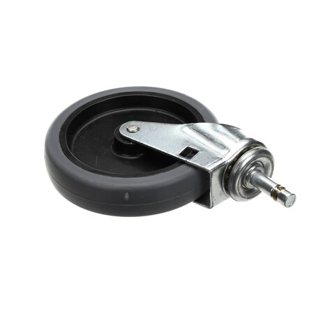 Lockwood Manufacturing Caster without Brake, 5in x 1 1/8in, Swivel Stem, Grip Ring, Single CAS-51GR