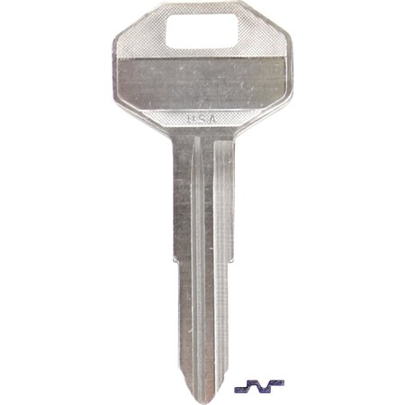 Ilco Mitsubishi Nickel Plated Automotive Key MIT1 / X176, 10PK IAF01158083