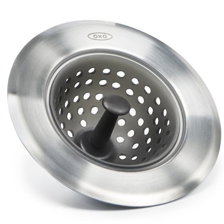 Good Grips Sink Strainer, Silicone/Stainless Steel 1308200