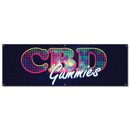 Signmission CDB Gummies, 24 Inch, Banner B-72-30357