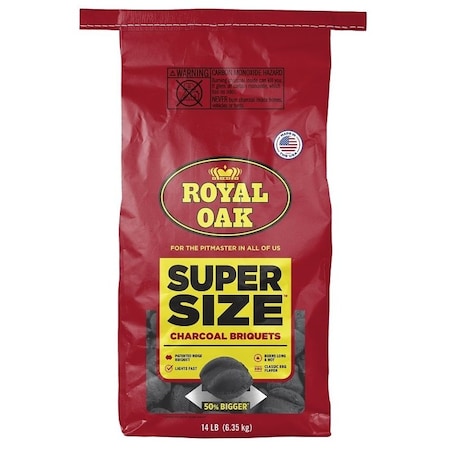 Royal Oak Super Size Charcoal Briquette, 14 lb Bag 800002199