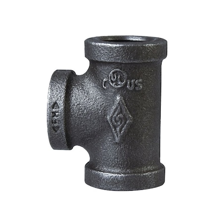 Prosource Pipe Tee, 3/4 in, Threaded, Malleable Iron, SCH 40 Schedule, 300 PSI Pressure 11A-3/4B