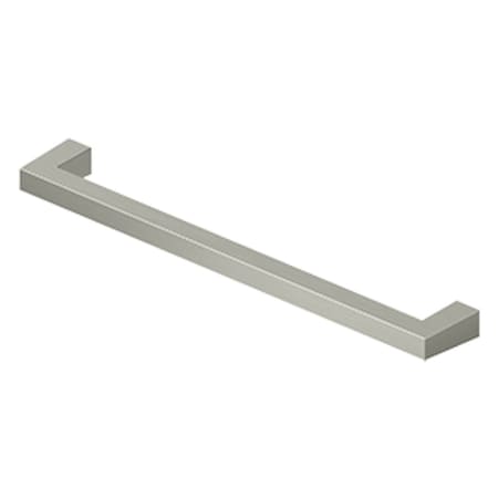 Deltana Modern Square Bar Cabinet Pull With 8" Center To Center Satin Nickel SBP80U15
