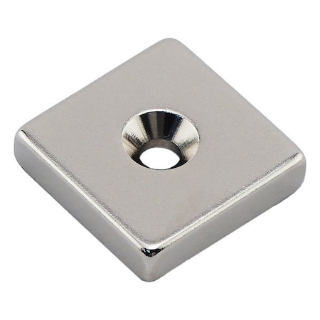 Zoro Select Rare Earth Magnet, Silver NB002554NCTS