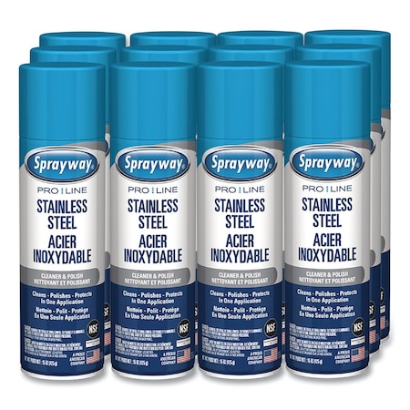 Claire Stainless Steel Polish and Cleaner, 15 oz Aerosol Spray CL841