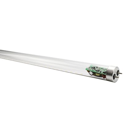 Beyond Led Technology LED T8 Glass Tube, 18 Watt, 2700 Lm, 6500K, 120-277V, 4ft, Clear Lens, Type A+B, Single & Double Power, 25pk 156855