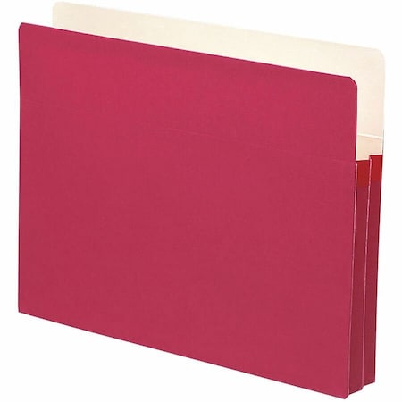 Smead File Pocket, StraightCut Tab, 134 Expansion, Letter Size, Red, 25 per Box 73221, Red SMD73221
