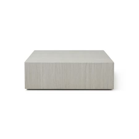 Homeroots 35" Beige Stone Square Block Coffee Table 714503