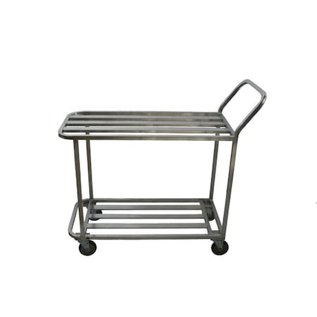 Daphnes Dinnette Welded T-Bar Aluminum Utility Carts with 2 Tier - 41 x 30 x 20 in. DA3694676
