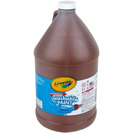 Crayola Washable Paint, 1 gal, Brown 542128007