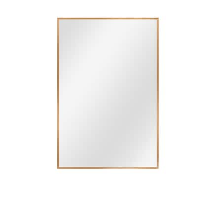 Homeroots 36" Gold Aluminum Framed Accent Mirror 397151