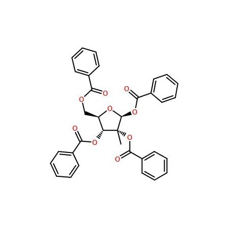 Ak Scientific 1, 2, 3, 5-tetra-O-benzoyl-2'-C-methyl-beta-D-ribofuranose (25g), CAS 15397-15-6 Y6566-25g