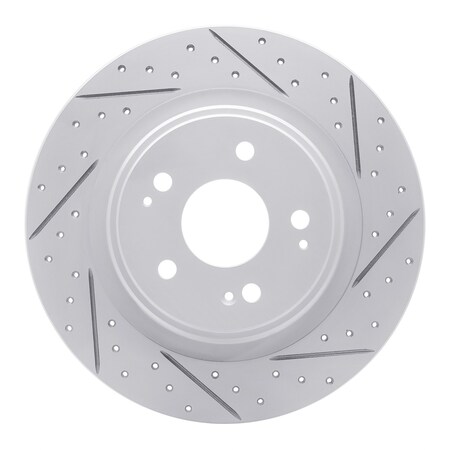 Dynamic Friction Co DFC Geoperformance Rotor - Drilled and Slotted 830-58030R