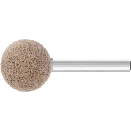 Pferd Unitized Mounted Point, Ball Shape, A25, 8AC (H), 1/4 in Shank, 10PK 47964