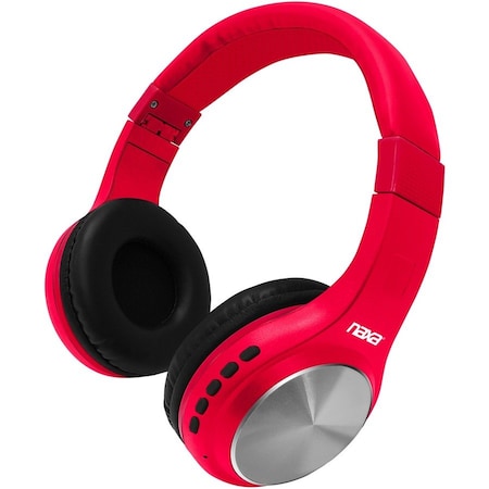 Naxa ORION Bluetooth Wireless Headphones - Red NE-964-RED