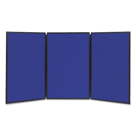 Quartet Display Systm, 72"x36", Bl/Gry Surface, Blk SB93513Q