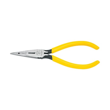 Klein Tools Telephone Work Pliers, Needle-Nose Side-Cutters, Type L1, 6-1/2-Inch 71980
