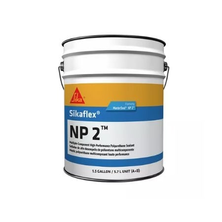 Sika Sikaflex NP 2 Multi-Component Polyurethane Sealant Kit Pretint Limestone 3 Gallon Pail 814585