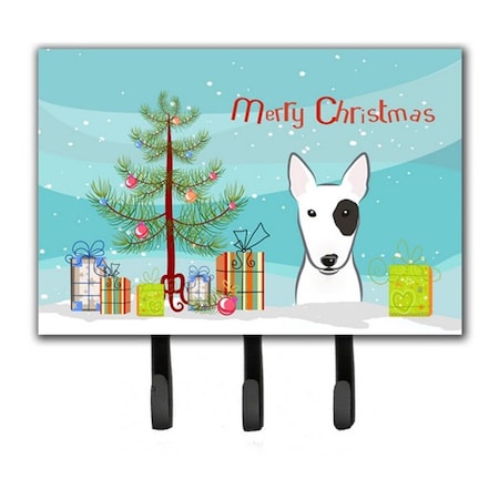 Carolines Treasures Christmas Tree and Bull Terrier Leash or Key Holder BB1581TH68