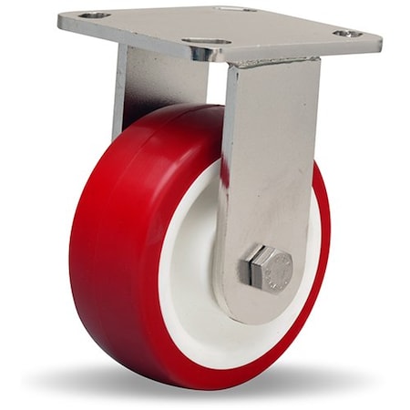 Hamilton Rigid Caster, Whs 5X2 Poly-Tech R-WHS-5NFZ