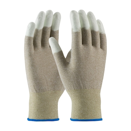 Cleanteam Seamless Knit Nylon / Copper Fiber Electrostatic Dissipative (ESD) Glove w/PU Coated Smooth G, 12PK 40-6416/L