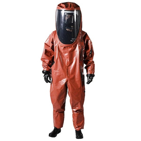 Ansell Chemical Protective Suits, Red, 3XL 66EVO