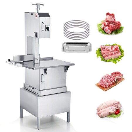 Vevor 2200W Commercial Electric Meat Bandsaw Stainless Steel Bone Sawing Machine YF-400A