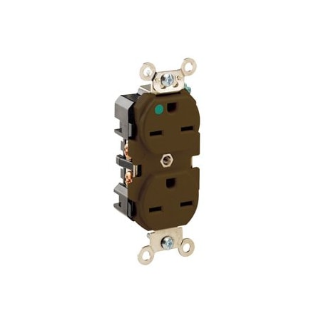 Leviton Hospital Grade Duplex Receptacle, 15 Amp, 250 Volt 8600