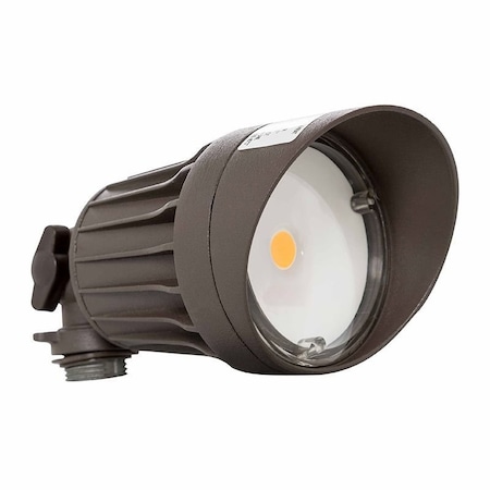 Westgate WEATHERPROOF LED ROUND FLOOD HEADS, 120V, 10W, 3000K, Dark Bronze FLS-10W-30K-BR
