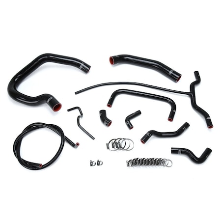 Hps Performance High Temp Reinforced Silicone Radiator and Heater Coolant Hose Kit, Black,  57-1661-BLK
