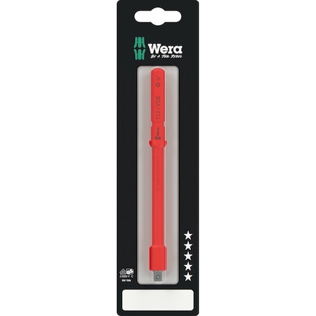 Wera Kraftform Kompakt A VDE 712 i SB Adapter blade, insulated, for 1/4 in sockets, 1/4 in x 154 mm 5073702001