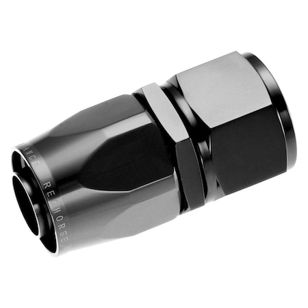 Red Horse Performance Straight Female Aluminum Hose End Black RHP1000-08-2