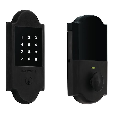 Baldwin Z-Wave Boulder Touchscreen Deadbolt with Schlage C Keyway Oil Rubbed Bronze Finish 8235102ZW