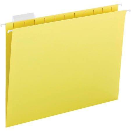 Business Source Hanging File Folder, Yellow, PK25 BSN03177