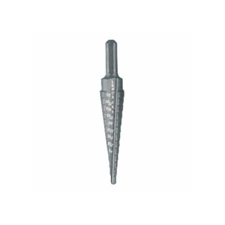Lenox Vari-Bit Step Drill Bit, #8, 3/16 in to 7/8 in Cutting Diameter, 12 Steps 433-30908VB8