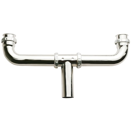 Do It Best 1-1/2''x16'' Chrome Plated Center 22 Gauge Outlet Continuous Waste DIB924CP